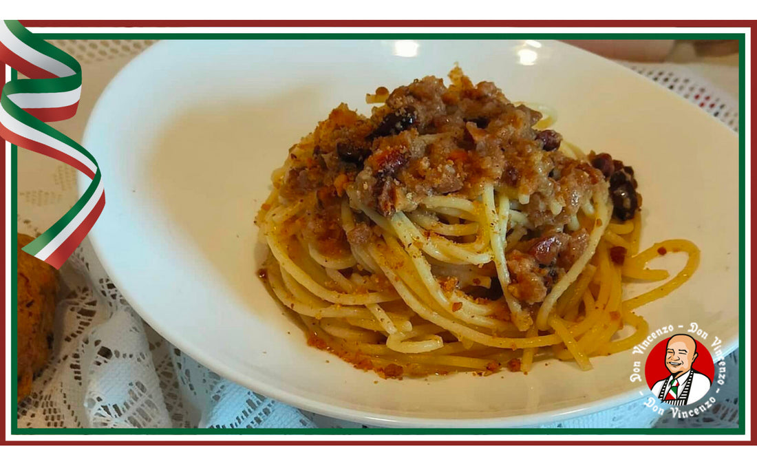 Spaghetti con taralli al peperoncino