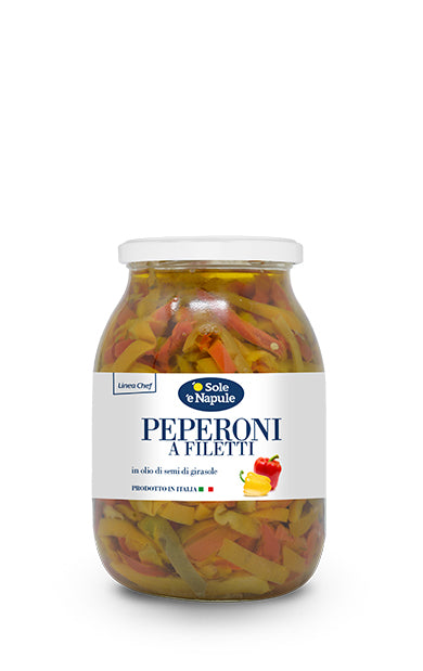 Peperoni ai filetti conditi